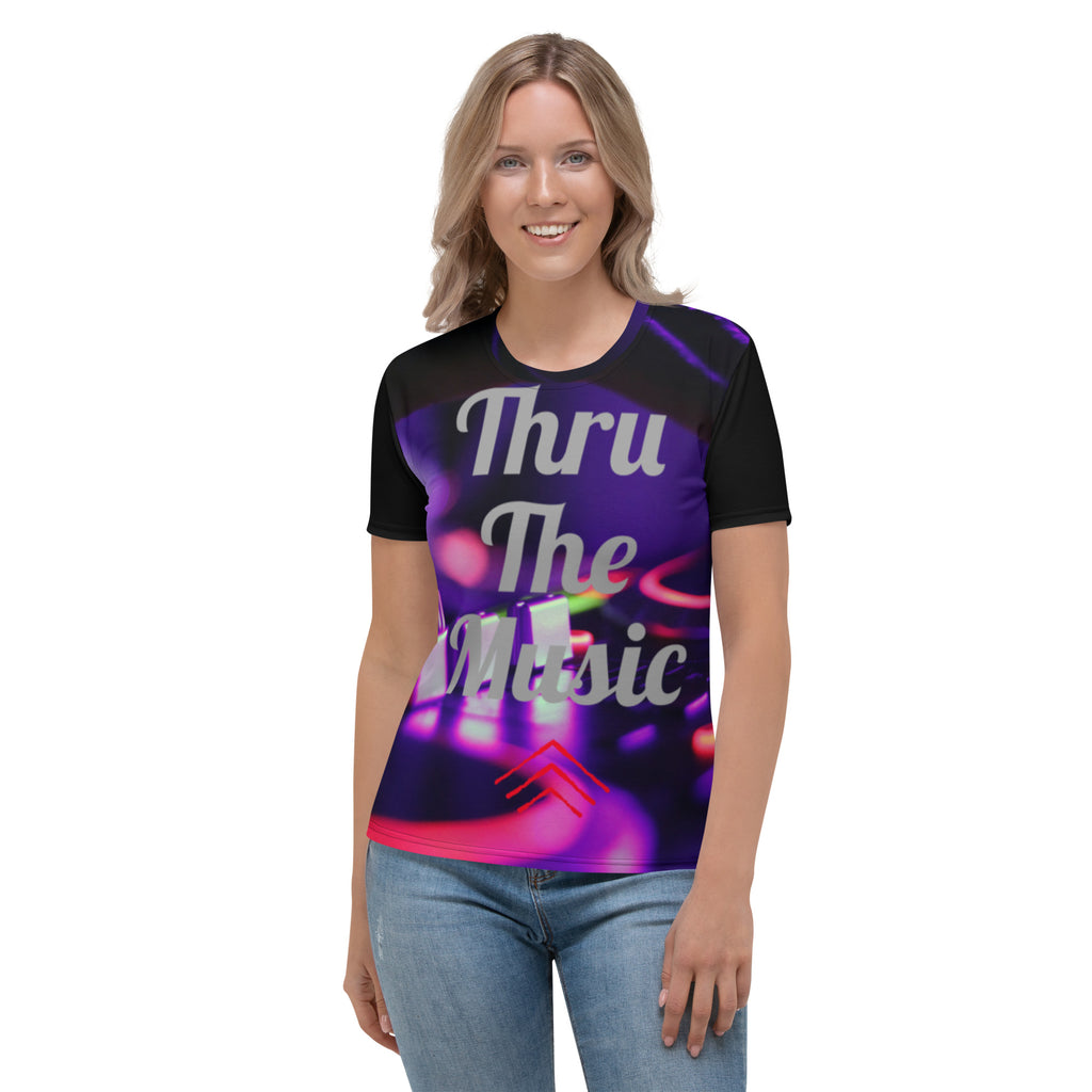thru the music all over T-shirt
